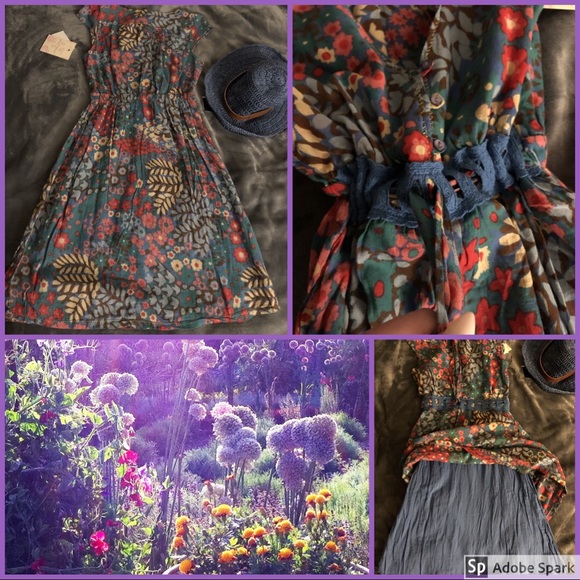 ♦️SALE♦️Derek Heart Secret Garden Dress Med boho - Picture 3 of 8